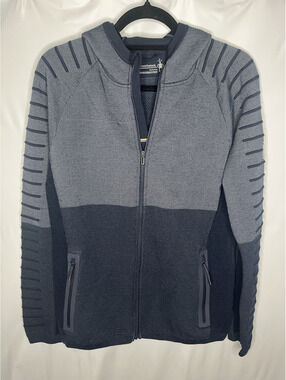 NWOT Smartwool Men's Blue/Full Zip Hoodie Size Medium